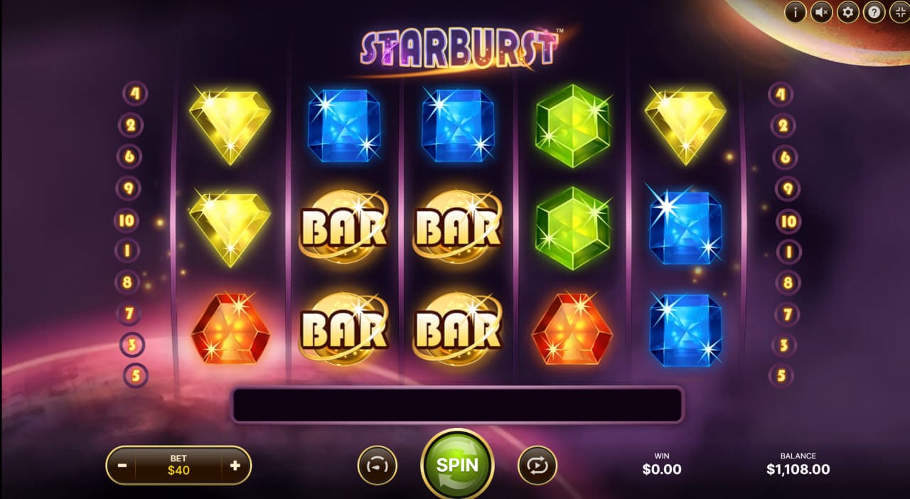Starburst slot